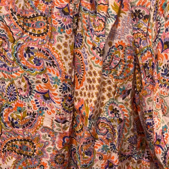 Vince Camuto Colorful Paisley Women's Top Size XL - Picture 4 of 8